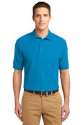 Unisex Silk Touch Polo - Turquoise