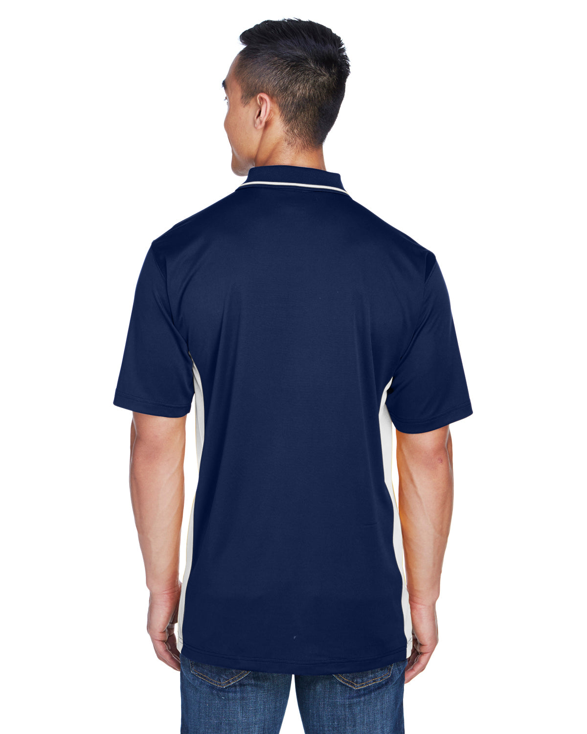 Men's Cool & Dry Sport Two-Tone Polo - Navy / White