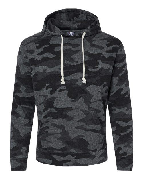 J. America 8871 Black Camo Triblend — front