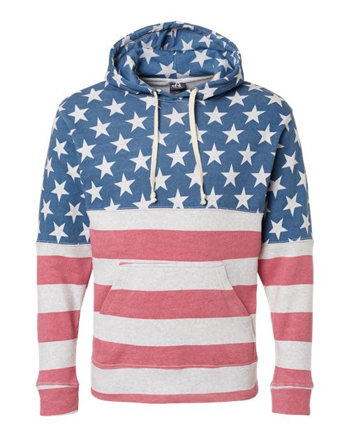 J. America 8871 Stars & Stripes Triblend — front