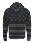 J. America 8871 Black Stars & Stripes Triblend — back