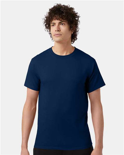 Champion T425 Late Night Blue — on model front