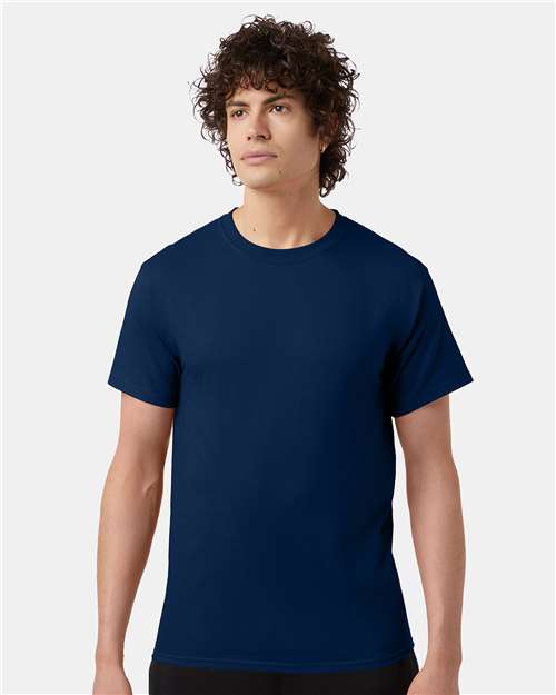 Champion T425 Late Night Blue — on model front