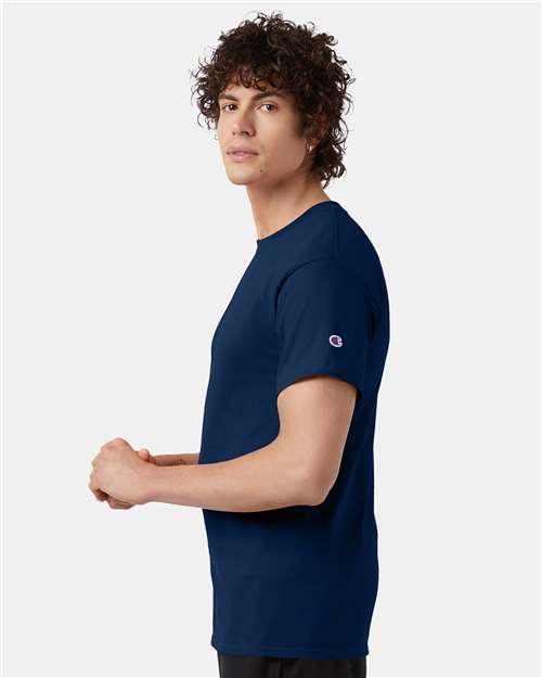 Champion T425 Late Night Blue — on model side
