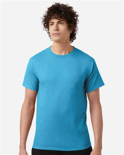 Champion T425 Blue Lagoon — on model front