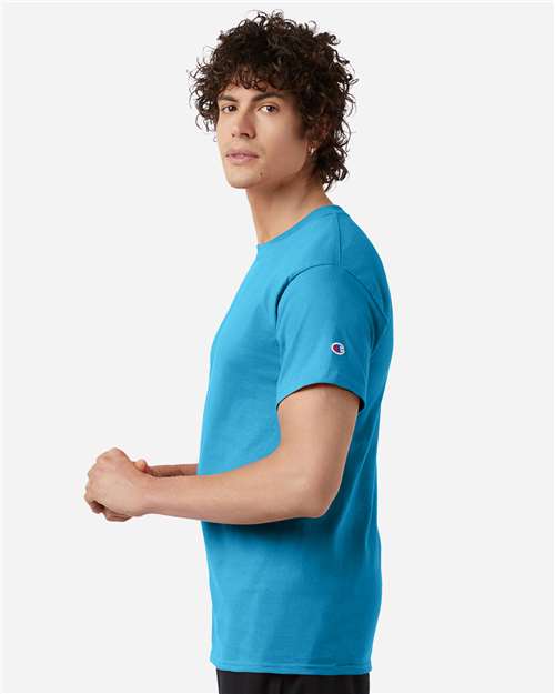 Champion T425 Blue Lagoon — on model side