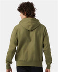Champion S101 Fresh Olive — on model back