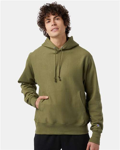 Champion S101 Fresh Olive — on model front