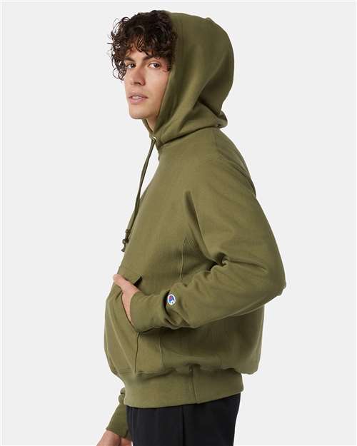 Champion S101 Fresh Olive — on model side