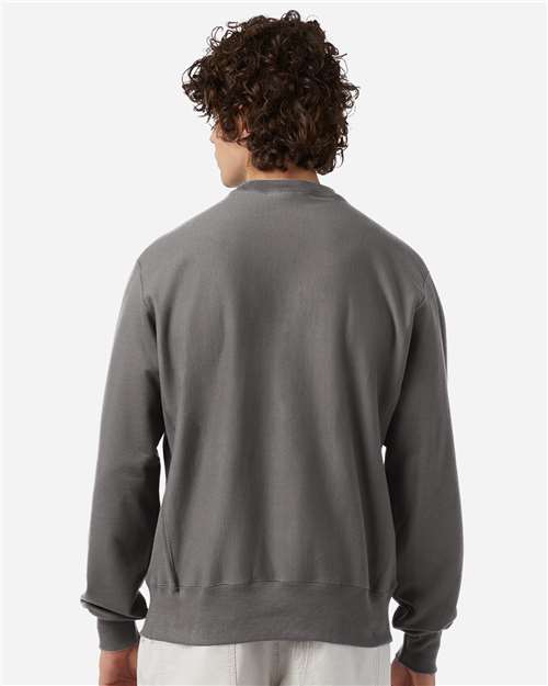 Champion S149 Stone Grey — on model back
