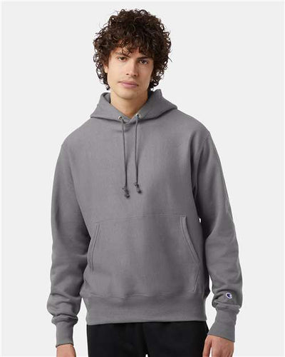 Champion S101 Stone Grey — on model front