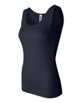 Women's 2x1 Rib Tank - Navy