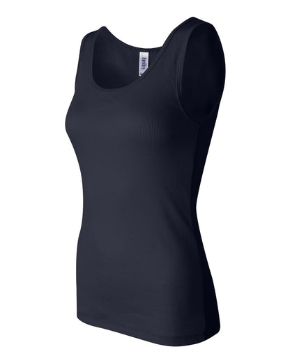 Women's 2x1 Rib Tank - Navy