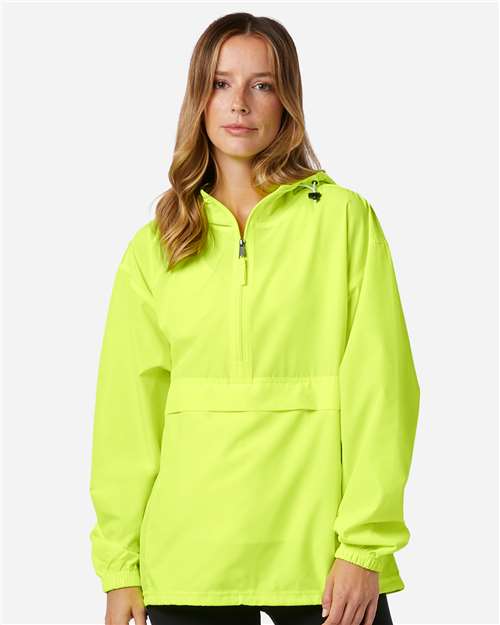 Champion CO200 Safety Green — on model front