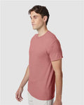 Hanes 42TB Mauve Heather — on model side