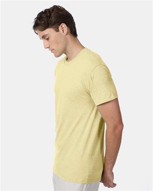 Hanes 42TB Lemon Meringue Heather — on model side