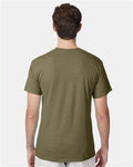 Hanes 42TB Oregano Heather — on model back