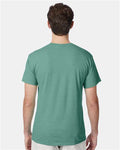 Hanes 42TB Green Clay Heather — on model back