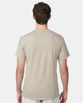 Hanes 42TB Sand Heather — on model back