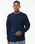 Hanes RS160 Navy — on model front