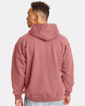 Hanes F170 Mauve — on model back