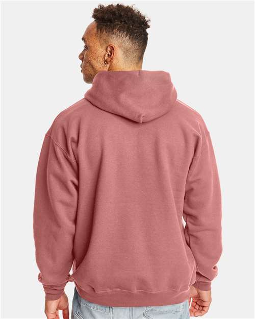 Hanes F170 Mauve — on model back