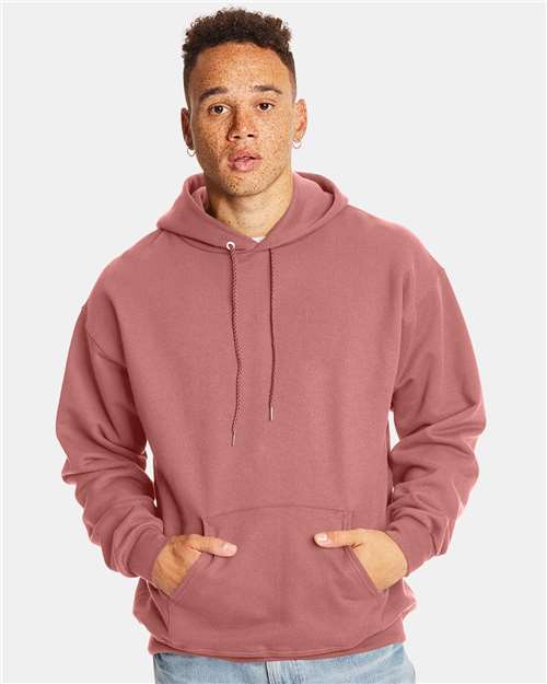 Hanes F170 Mauve — on model front