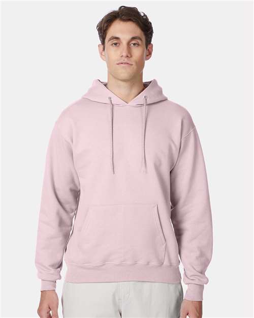 Hanes F170 Pale Pink — on model front
