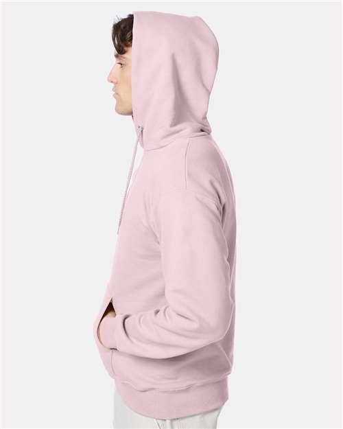 Hanes F170 Pale Pink — on model side