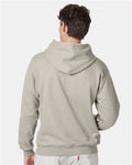 Hanes F170 Sand — on model back