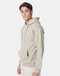Hanes F170 Natural — on model side