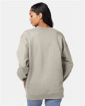Hanes F260 Sand — on model back