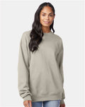 Hanes F260 Sand — on model front