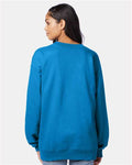 Hanes F260 Teal — on model back