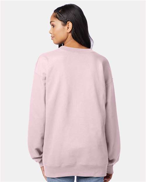 Hanes F260 Pale Pink — on model back