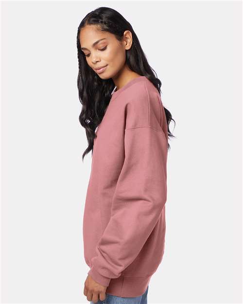 Hanes F260 Mauve — on model side