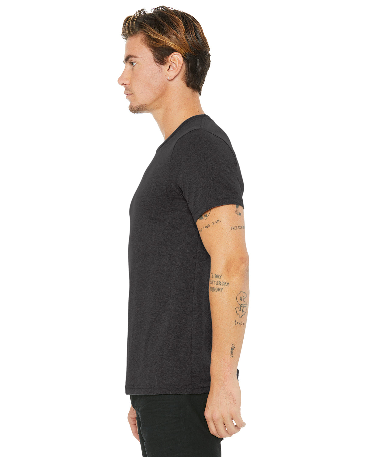 Unisex Made In The USA Jersey T-Shirt - Heather Dark Gray