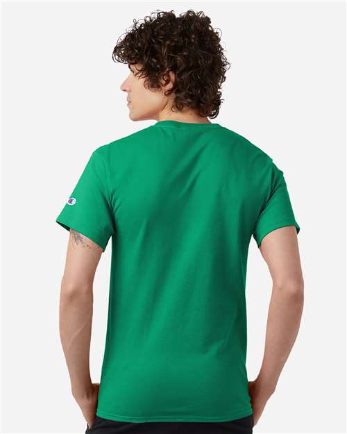 Champion T425 Kelly Green — on model back
