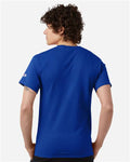 Champion T425 Athletic Royal — on model back