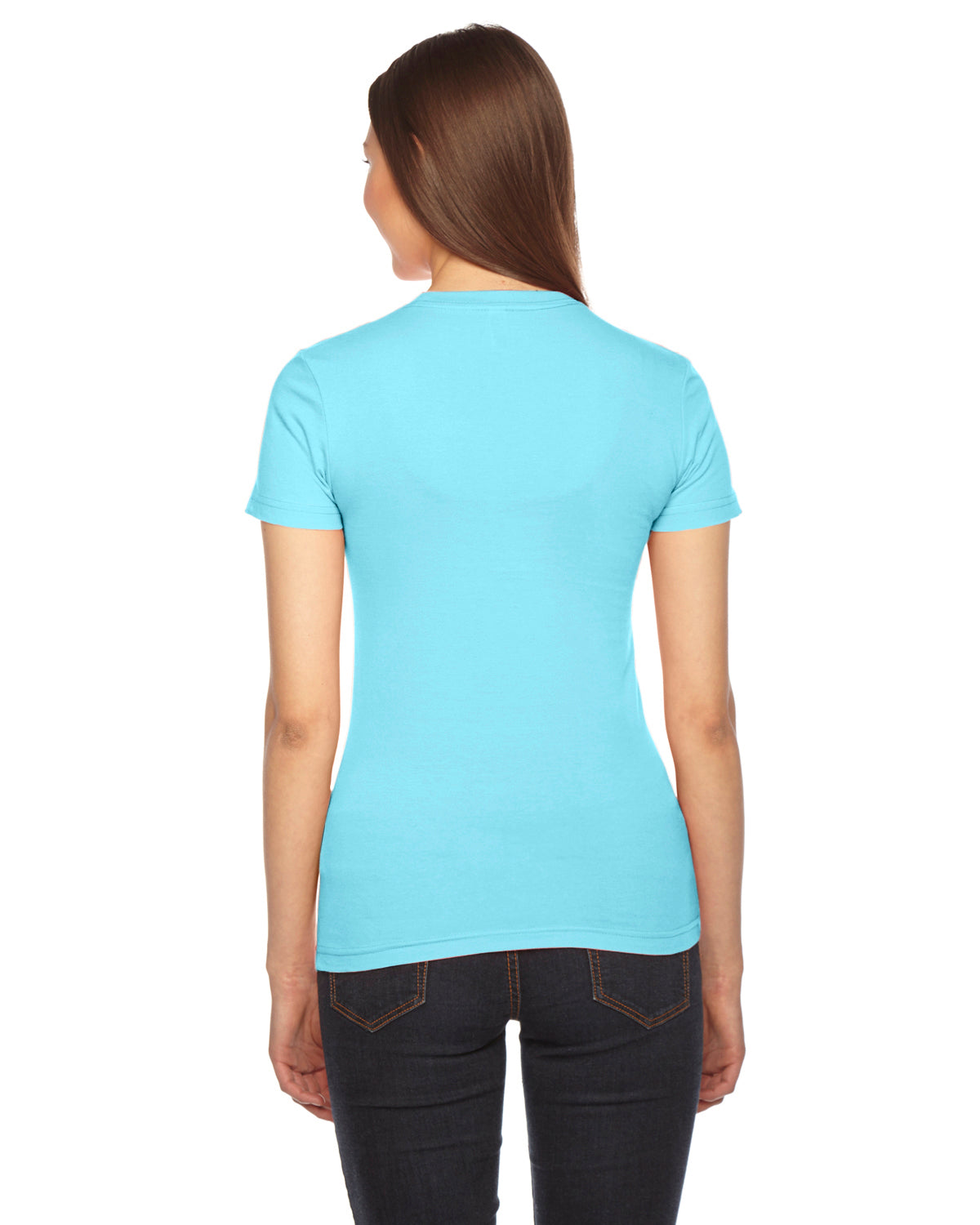 Women's Fine Jersey Short-Sleeve T-Shirt - Aqua