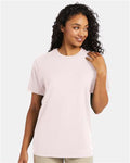 Hanes 4980 Body Blush Heather — on model front