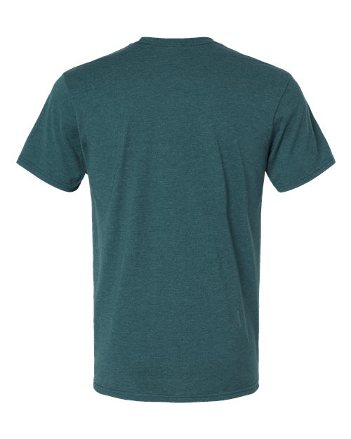 Hanes 4980 Jade Pine Heather — back