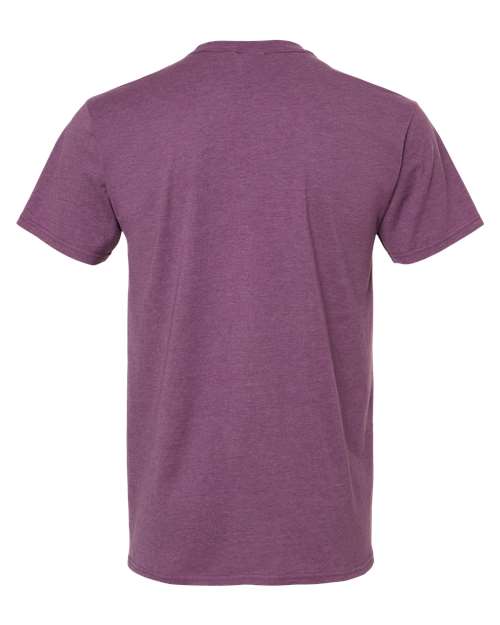 Hanes 4980 Purple Rain Heather — back
