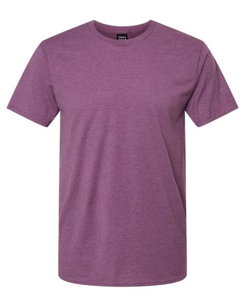Hanes 4980 Purple Rain Heather — front