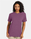Hanes 4980 Purple Rain Heather — on model front