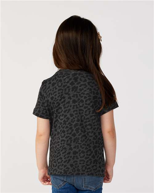 Rabbit Skins 3321 Black Leopard — on model back