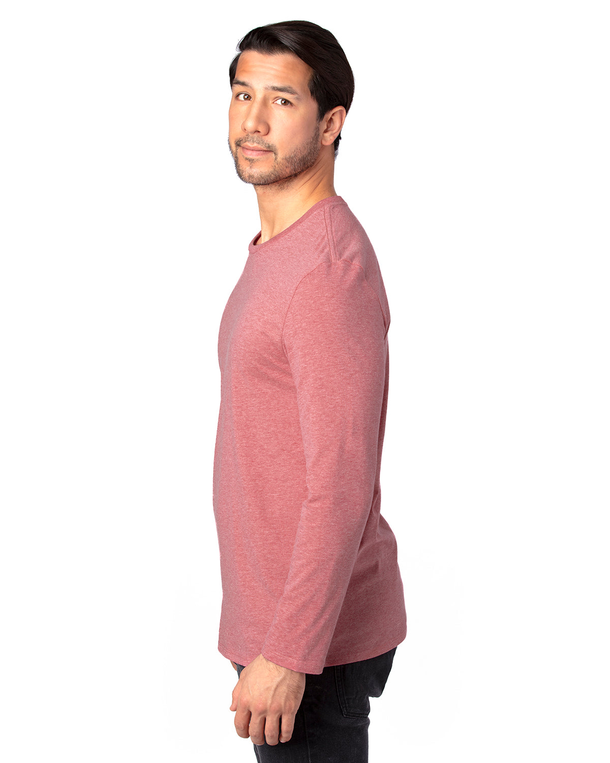 Unisex Ultimate Long-Sleeve T-Shirt - Maroon Heather