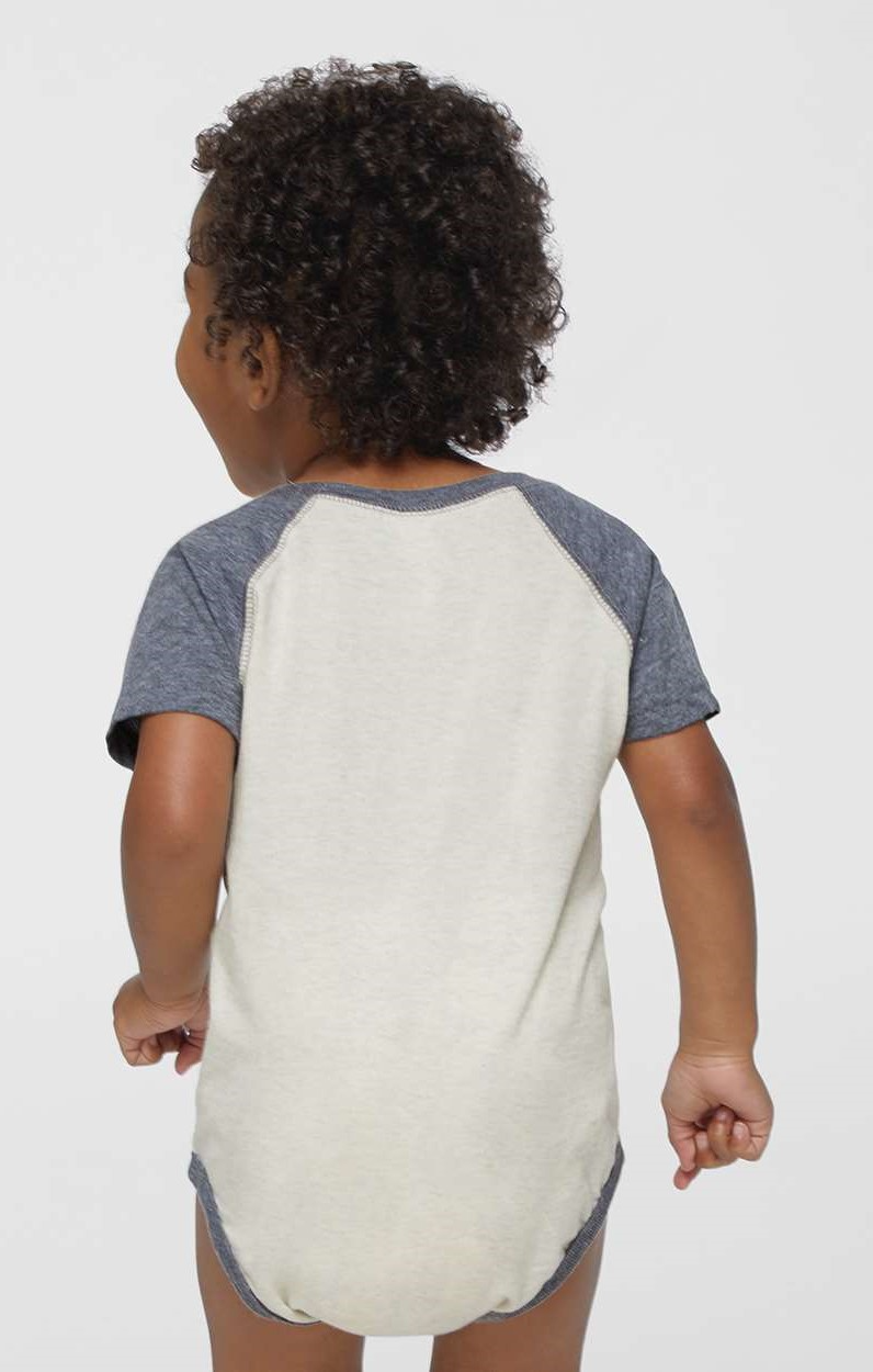 Infant Baseball Bodysuit - Natural Heather / Gran Heather