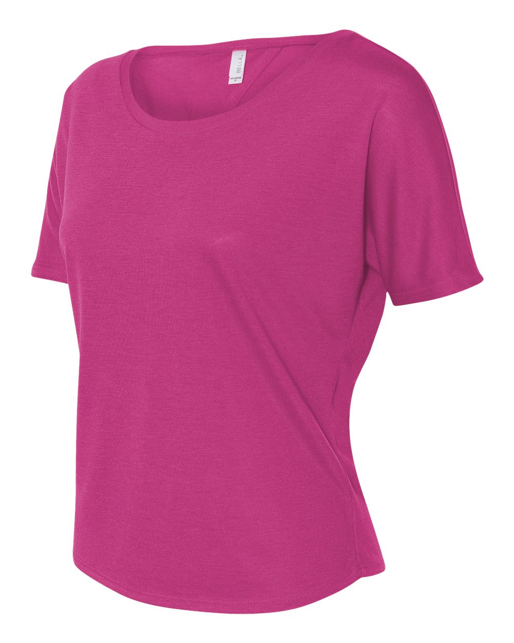 Women's Flowy Open Back Tee - Berry