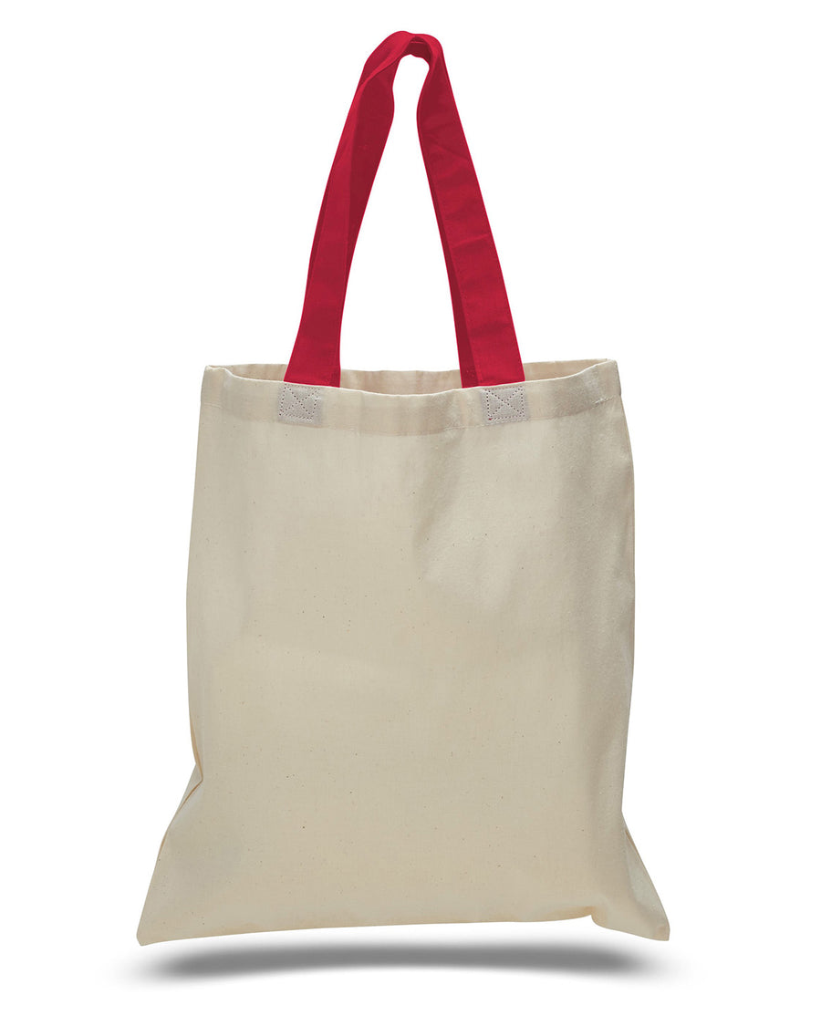 OAD Contrasting Handles Tote - Red